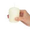 Bolsius Ivory Pillar Short Candles 3