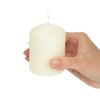 Ivory Pillar Short 3inch Candle (Pack of 12)