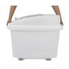 Araven Transparent Mobile Ingredient Bin 80Ltr