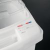 Araven Transparent Mobile Ingredient Bin 80Ltr