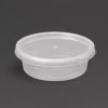 Fiesta Recyclable Microwavable Deli Pot Lids (100 pack)