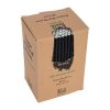 Fiesta Compostable Paper Cocktail Stirrer Straws Black (250 Pack)