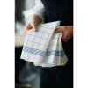 Dunisoft Towel Napkin Blue Check 38x54cm (250 Pack)