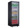 Nisbets Essentials Upright Display Fridge Black 346Ltr