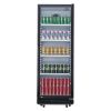 Nisbets Essentials Upright Display Cooler Black - 346Ltr