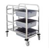 Vogue Stainless Steel Bussing Trolley