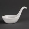 Olympia Whiteware Miniature Spoon Shape Dipping Bowls 57x 57mm (12 Pack)