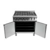 Falcon 6 Burner Dominator Plus Oven Range G3101 Propane Gas with Feet