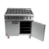 Falcon 6 Burner Dominator Plus Oven Range G3101 Natural Gas with Feet