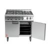 Falcon 6 Burner Dominator Plus Gas Oven Range G3101 with Castors