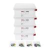 Araven Polypropylene 1/2 Gastronorm Food Container 6.5Ltr (4 pack)