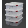 Araven Polypropylene 1/2 Gastronorm Food Container 6.5Ltr (4 pack)