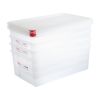 Araven Polypropylene 1/1 Gastronorm Food Storage Box 28Ltr (4 pack)