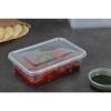 Fiesta Recyclable Plastic Microwavable Containers with Lid (Pack of 250)