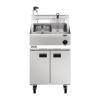 Lincat Opus 800 Single Tank Twin Basket Free Standing Gas Filtration Fryer OG8107/OP