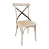Bolero Bentwood Chairs with Metal Cross Backrest (2 pack)