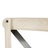 Bolero Bentwood Chairs with Metal Cross Backrest (2 pack)
