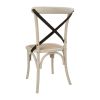 Bolero Bentwood Chairs with Metal Cross Backrest (Pack of 2)