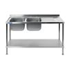 Holmes Fully Assembled Stainless Steel Sink Right Hand Drainer
