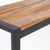 Bolero Acacia Wood and Steel Industrial Benches 1600mm (2 pack)