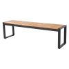 Bolero Acacia Wood and Steel Industrial Benches 1600mm (Pack of 2)