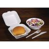 Fiesta Compostable Bagasse Burger Boxes with Bottom Ridges 157mm (500 Pack)