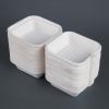 Fiesta Compostable Bagasse Burger Boxes with Bottom Ridges 157mm (500 Pack)
