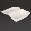 Fiesta Compostable Bagasse Hinged Food Containers 182mm