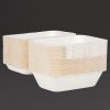 Fiesta Compostable Bagasse Hinged Food Containers 182mm