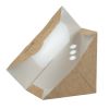 Vegware Compostable Kraft Sandwich Wedges 65mm (500 pack)