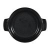 Churchill Black Igneous Stoneware Individual Dish 140mm (6 Pack)