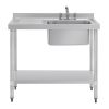 Vogue Single Sink Left Hand Drainer