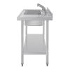 Vogue Double Sink Right Hand Drainer