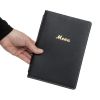 Olympia Faux Leather Menu Cover Black