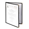 Olympia Four Page American Style Menu Cover Black