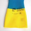 MAPA Alto 405 Liquid-Proof Heavy-Duty Janitorial Gloves Blue and Yellow
