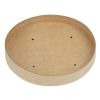 Colpac Recyclable Kraft Microwavable Soup Cup Lids 450ml (500 pack)