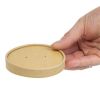 Colpac Recyclable Kraft Microwavable Soup Cup Lids 450ml (500 pack)