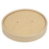 Colpac Recyclable Kraft Microwavable Soup Cup Lids 450ml (500 pack)