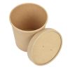 Colpac Recyclable Kraft Microwavable Soup Cups 450ml / 16oz (500 pack)