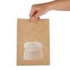 Colpac Recyclable Paper Sandwich Bags With Window Kraft (Pack of 250)