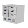 Polar G-Series Refrigerated Counter Fridge with 6 Drawers 240Ltr