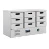 Polar G-Series Refrigerated Counter Fridge with 9 Drawers 368Ltr