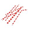 Fiesta Compostable Bendy Paper Straws Red Stripes (250 Pack)