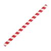 Fiesta Compostable Paper Smoothie Straws Red Stripes (Pack of 250)