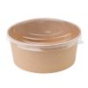 Fiesta Recyclable PET Round Salad Bowl Lids (300 Pack)