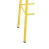 Bolero Cantina High Stools with Wooden Seat Pad Yellow (Pack of 4)