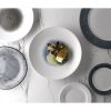 Churchill Bamboo Centre Print Deep Coupe Plates Quartz Black 281mm (Pack of 12)