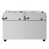 Buffalo Twin Tank Twin Basket 2x8Ltr Countertop Fryer with Timers 2x2.9kW