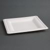 Fiesta Compostable Bagasse Square Plates (Pack of 50)